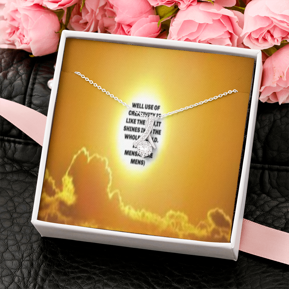 IKE MENS QUOTE ALLURING BEAUTY NECKLACE