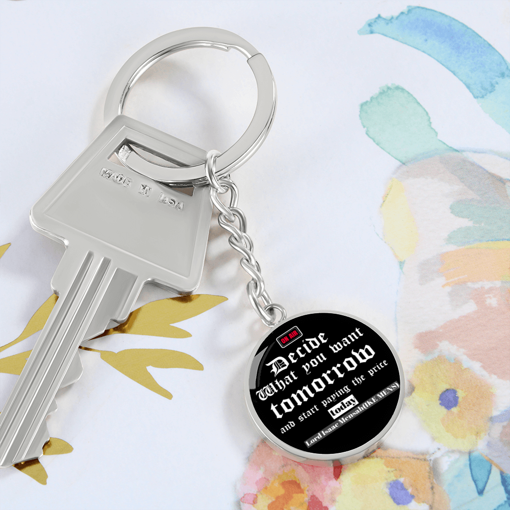 IKE MENS QUOTE KEYCHAIN