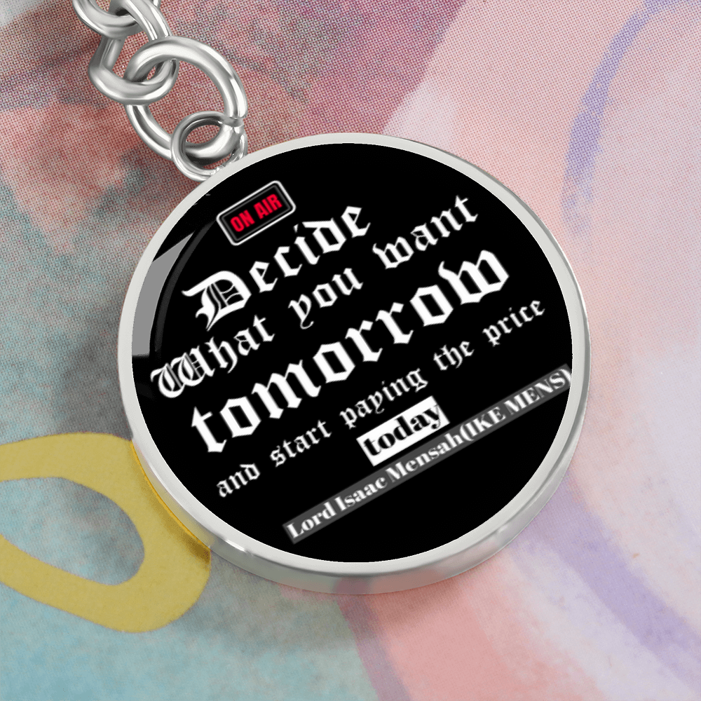 IKE MENS QUOTE KEYCHAIN