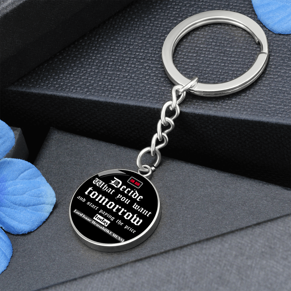 IKE MENS QUOTE KEYCHAIN
