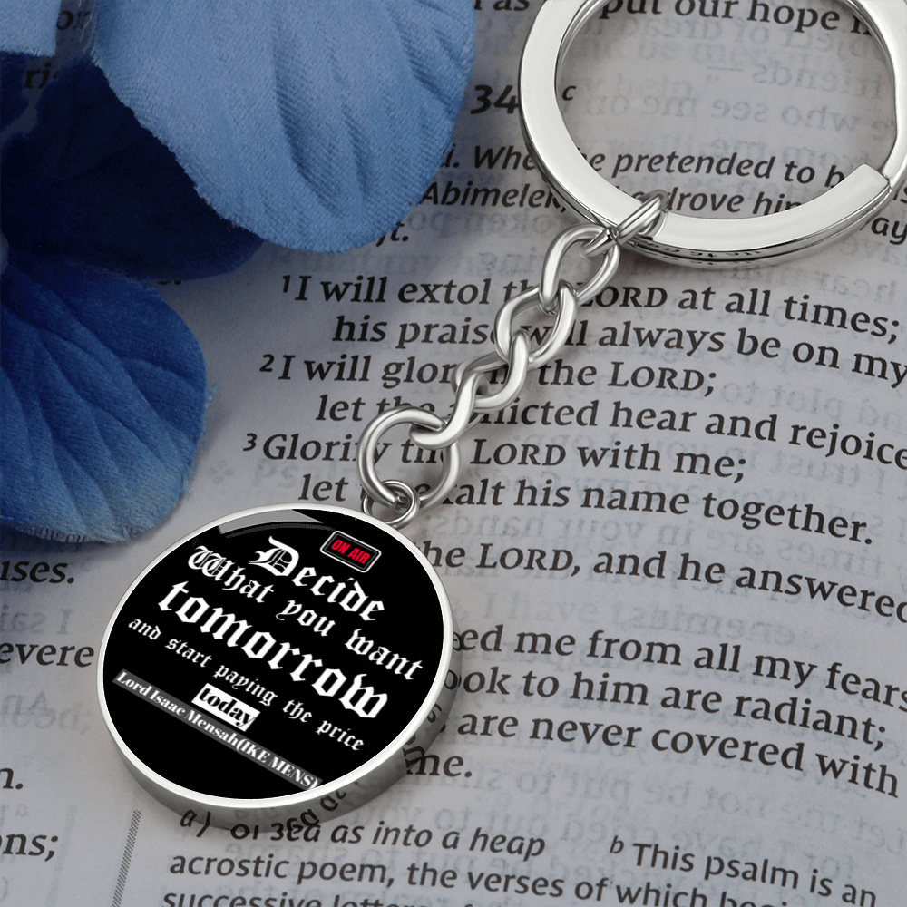 IKE MENS QUOTE KEYCHAIN