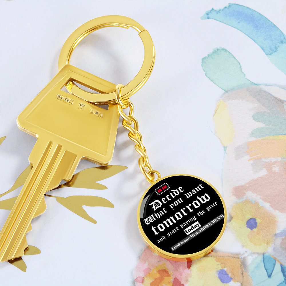 IKE MENS QUOTE KEYCHAIN
