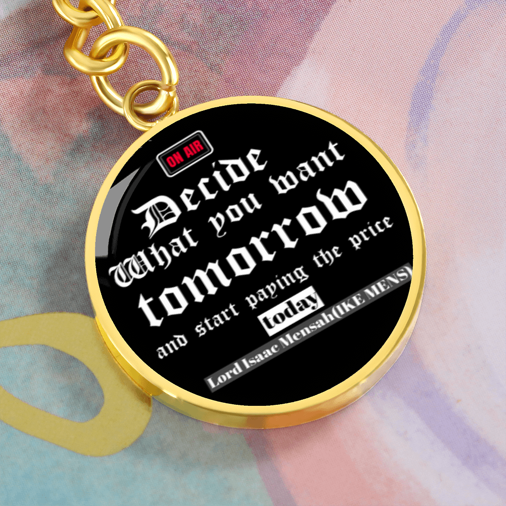 IKE MENS QUOTE KEYCHAIN