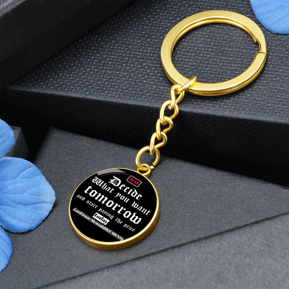 IKE MENS QUOTE KEYCHAIN