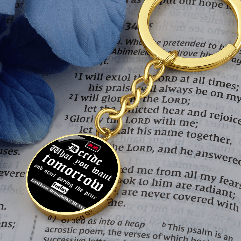 IKE MENS QUOTE KEYCHAIN