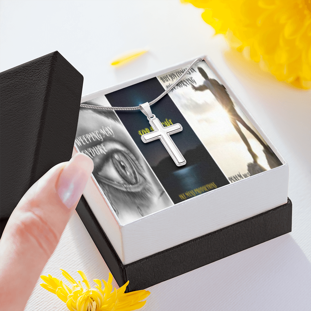 IKE MENS Scripture Collage Cross