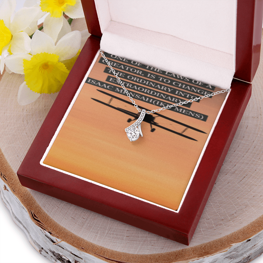 IKE MENS Quote Alluring Beauty Necklace