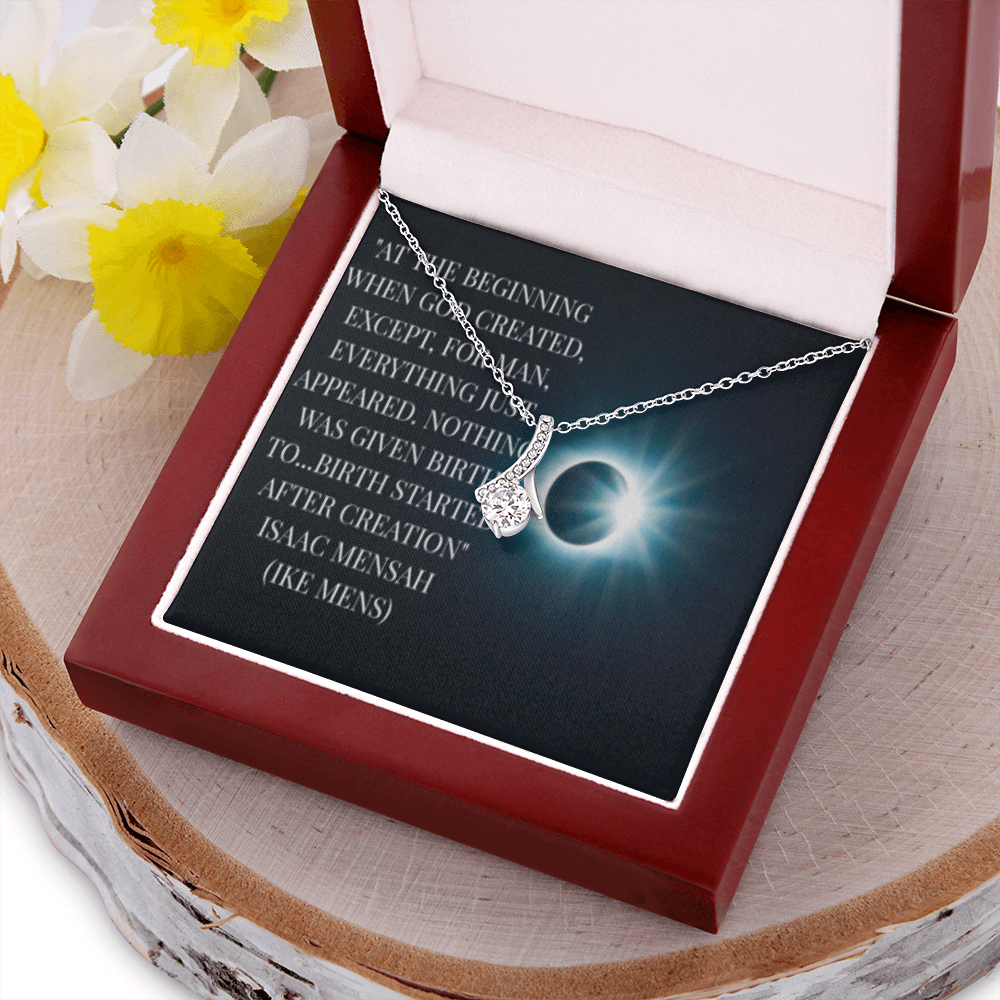 IKE MENS QUOTE ALLURING BEAUTY NECKLACE