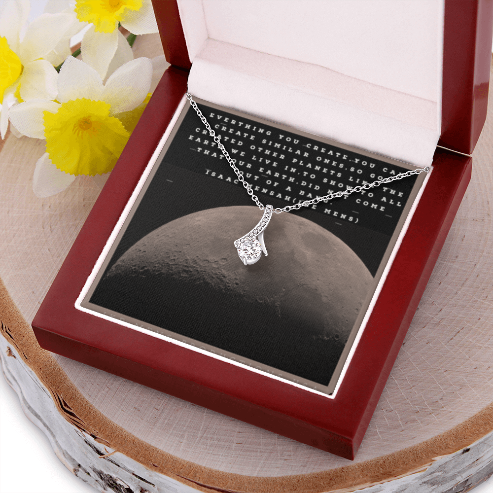 IKE MENS QUOTE ALLURING BEAUTY NECKLACE