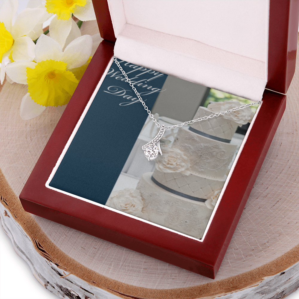Happy Wedding Day Allurinng Beauty Necklace