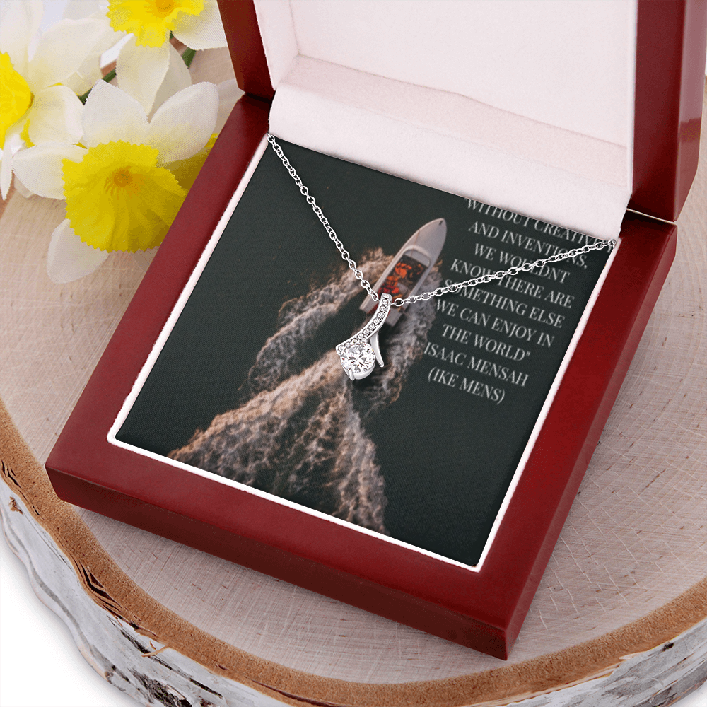 IKE MENS QUOTE ALLURING BEAUTY NECKLACE