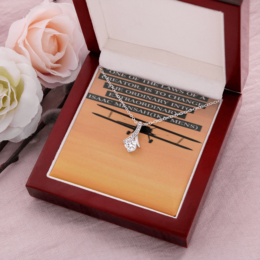 IKE MENS Quote Alluring Beauty Necklace
