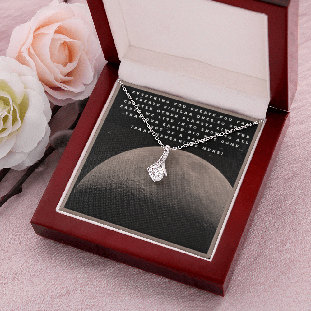 IKE MENS QUOTE ALLURING BEAUTY NECKLACE
