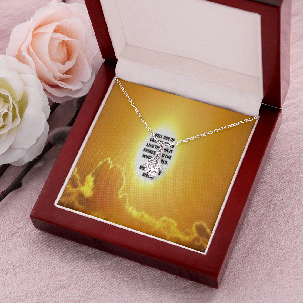 IKE MENS QUOTE ALLURING BEAUTY NECKLACE