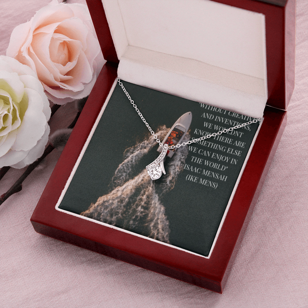 IKE MENS QUOTE ALLURING BEAUTY NECKLACE