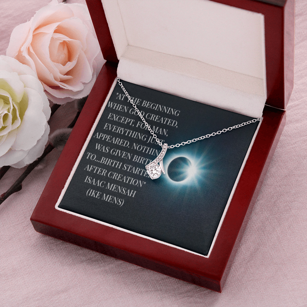IKE MENS QUOTE ALLURING BEAUTY NECKLACE