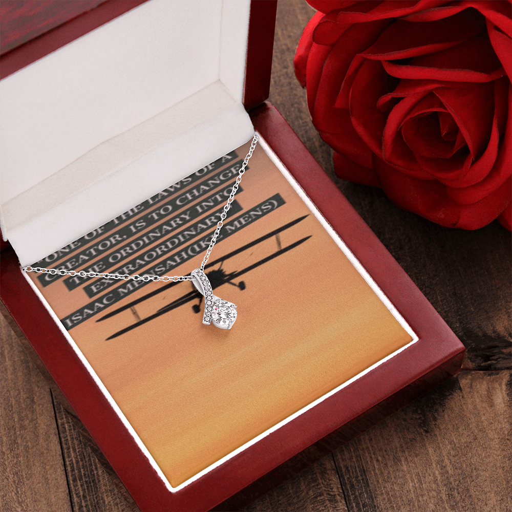 IKE MENS Quote Alluring Beauty Necklace