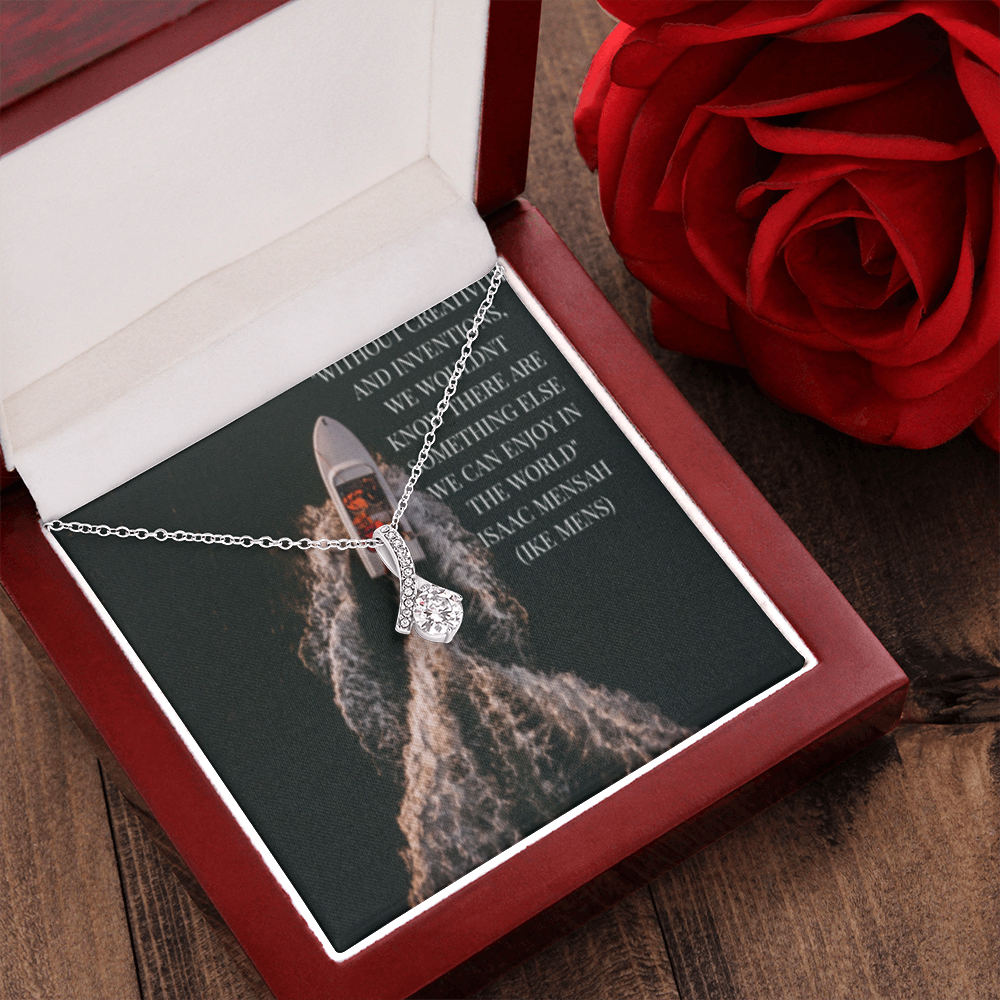 IKE MENS QUOTE ALLURING BEAUTY NECKLACE