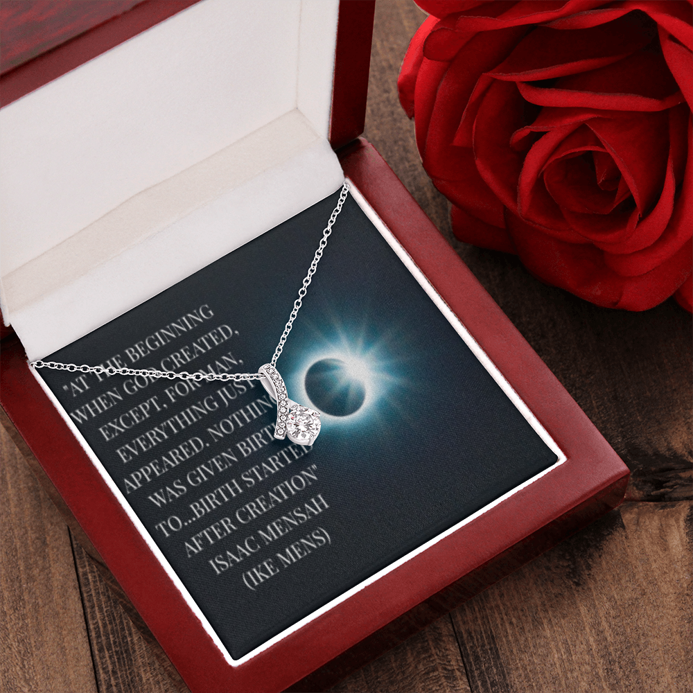 IKE MENS QUOTE ALLURING BEAUTY NECKLACE