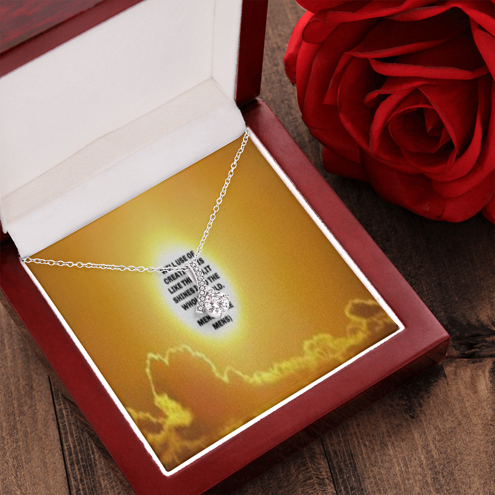 IKE MENS QUOTE ALLURING BEAUTY NECKLACE