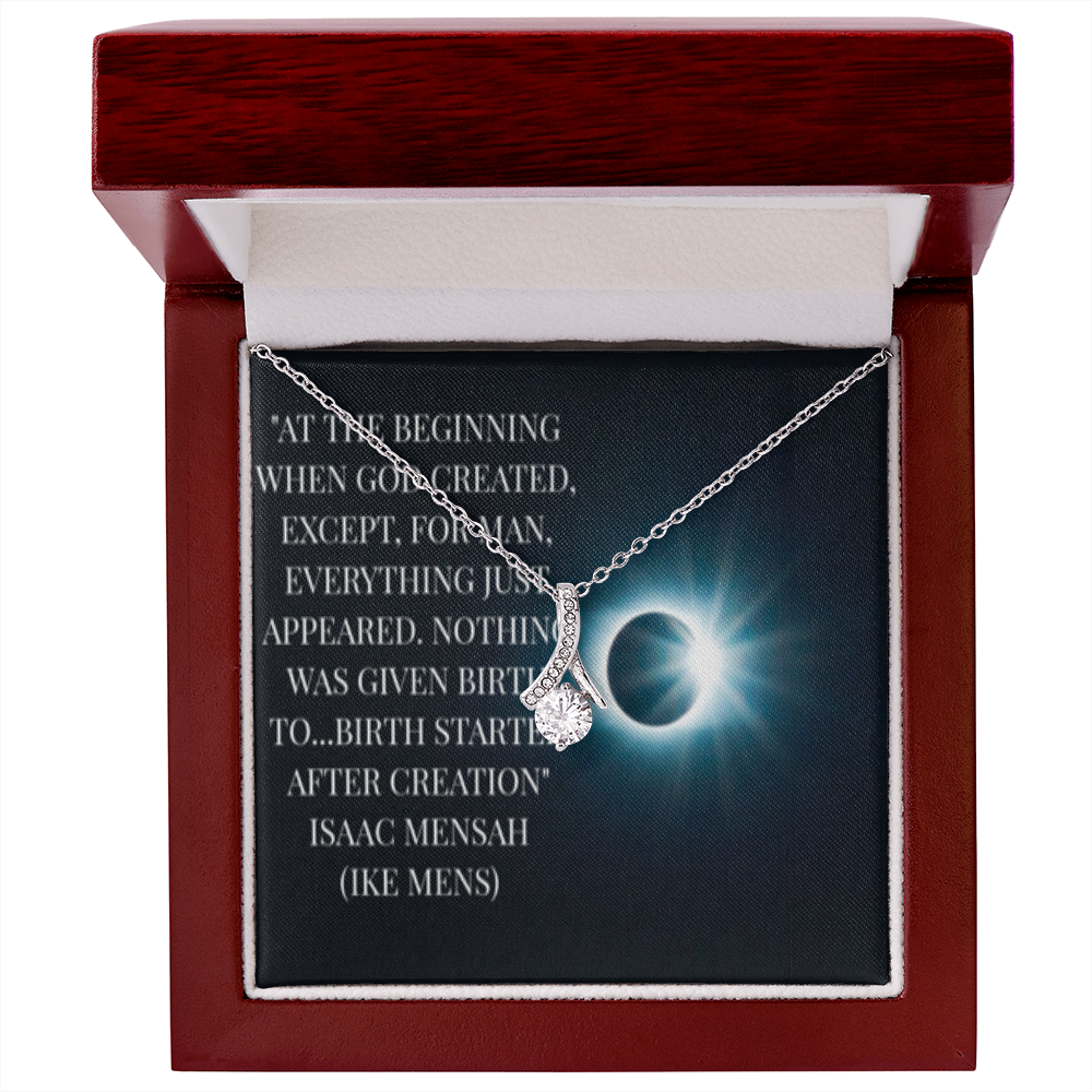 IKE MENS QUOTE ALLURING BEAUTY NECKLACE