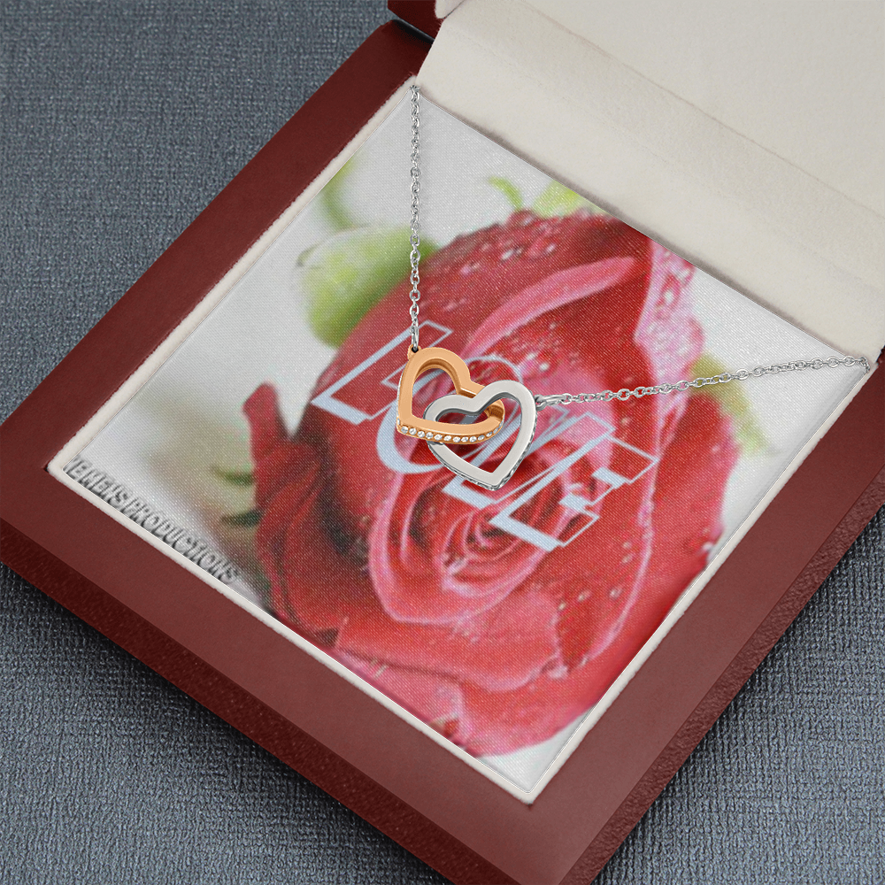 Interlocking hearts necklace