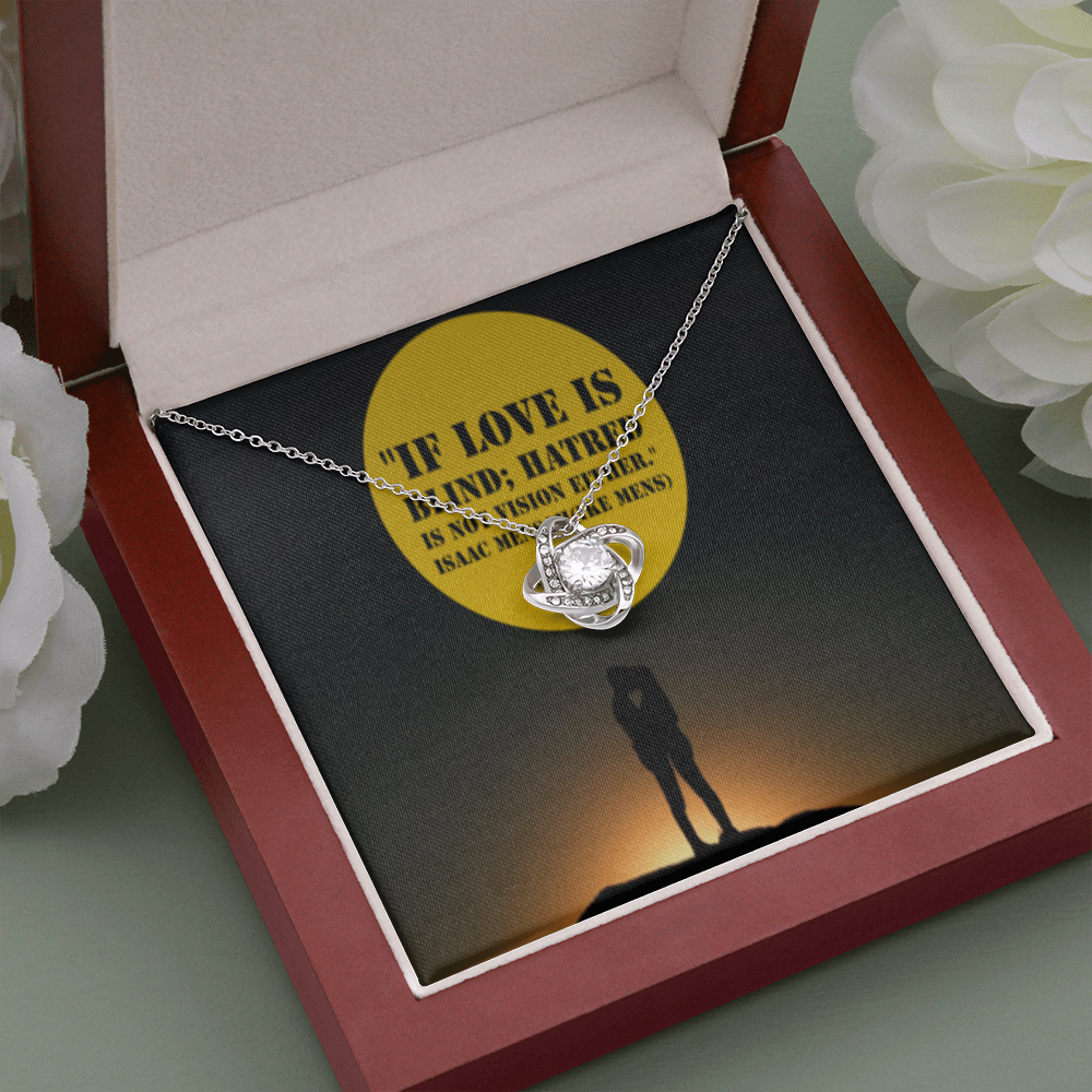 IKE MENS QUOTE Love knot necklace