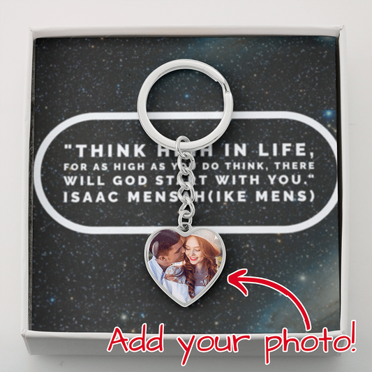 IKE MENS Quote Keychain(Buyer picture upload)